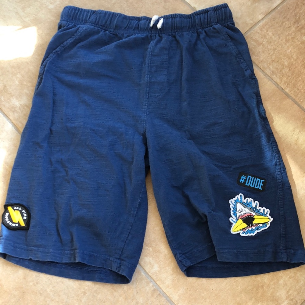 Childrens place navy elastic waist shorts xl 14